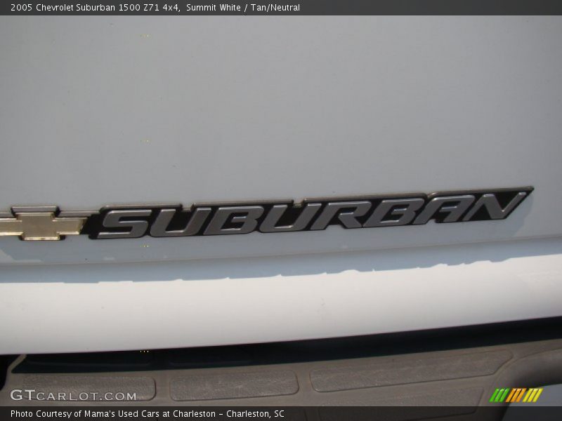 Summit White / Tan/Neutral 2005 Chevrolet Suburban 1500 Z71 4x4