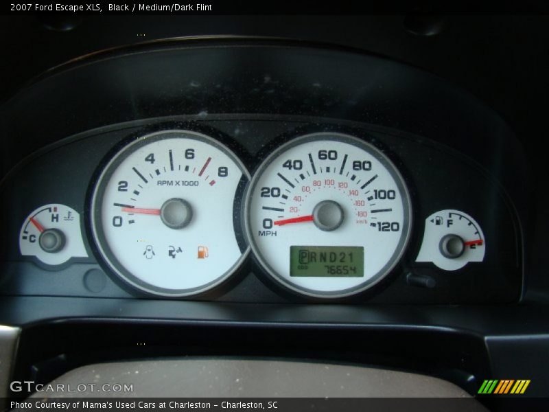 Black / Medium/Dark Flint 2007 Ford Escape XLS