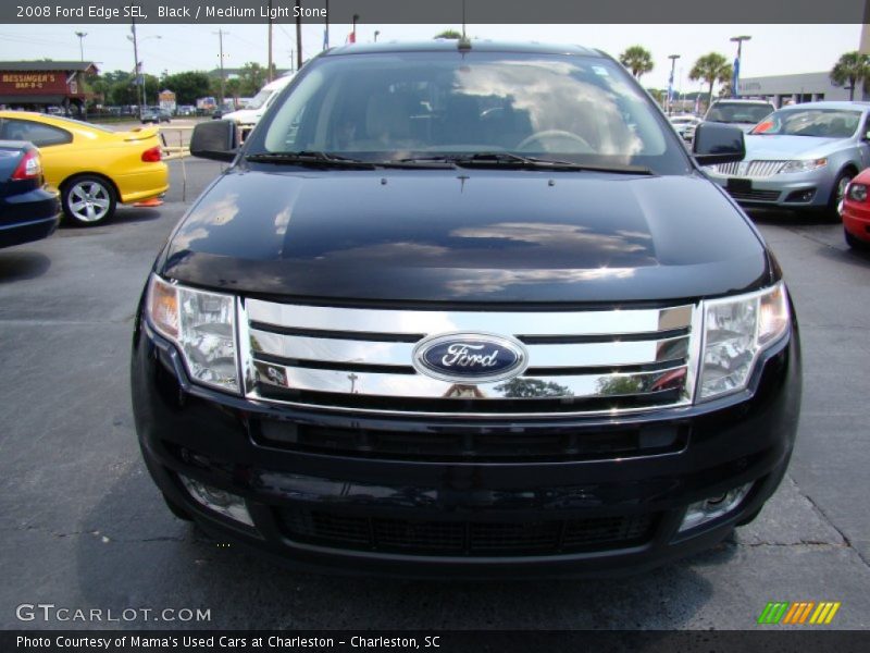 Black / Medium Light Stone 2008 Ford Edge SEL