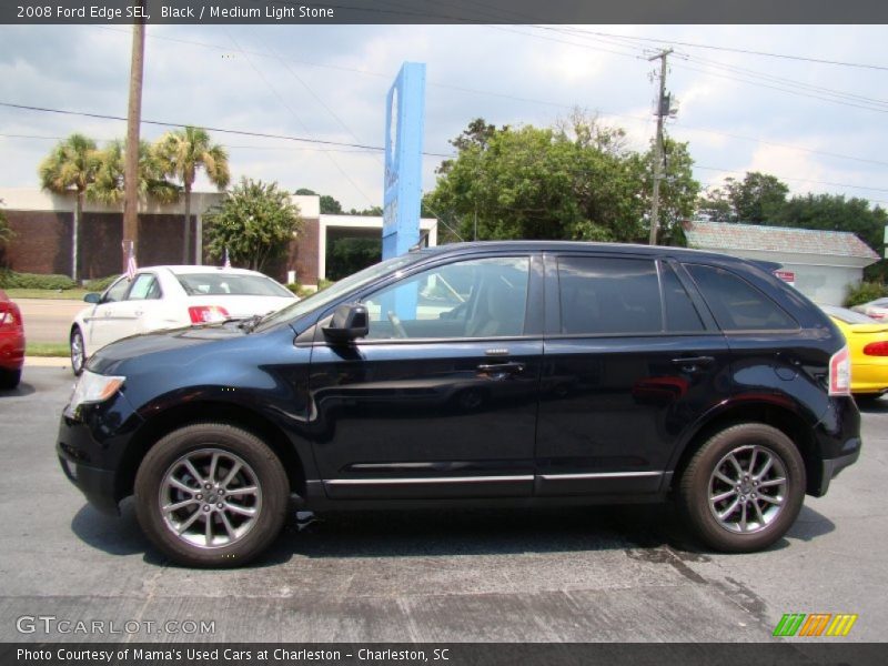 Black / Medium Light Stone 2008 Ford Edge SEL
