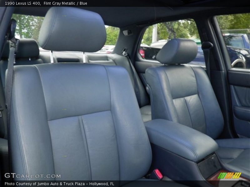 Flint Gray Metallic / Blue 1990 Lexus LS 400