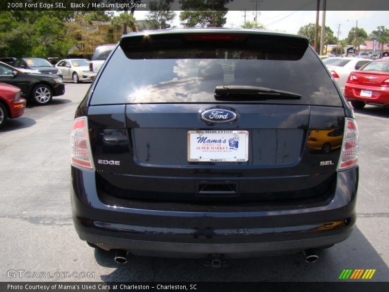 Black / Medium Light Stone 2008 Ford Edge SEL
