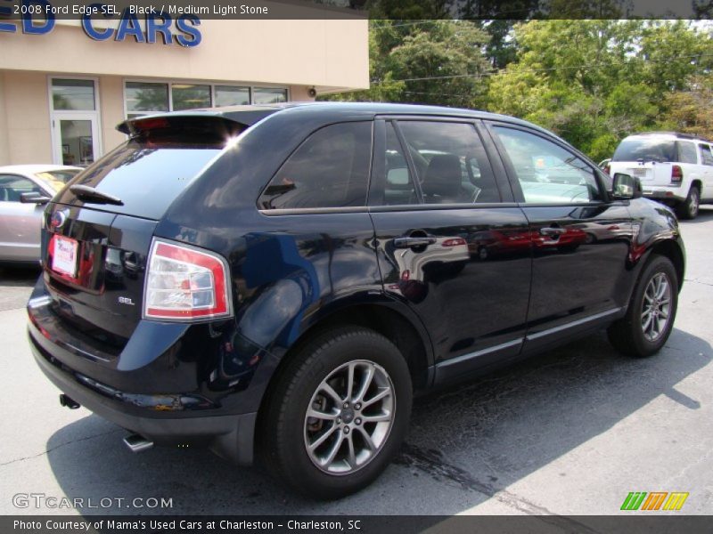 Black / Medium Light Stone 2008 Ford Edge SEL