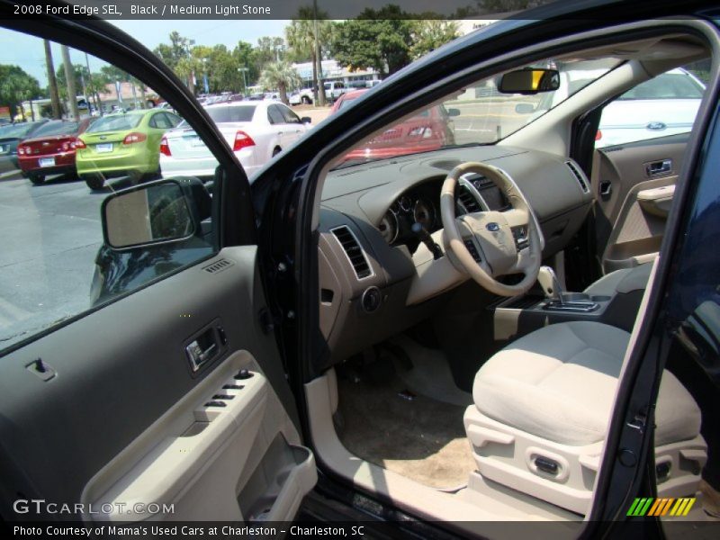 Black / Medium Light Stone 2008 Ford Edge SEL