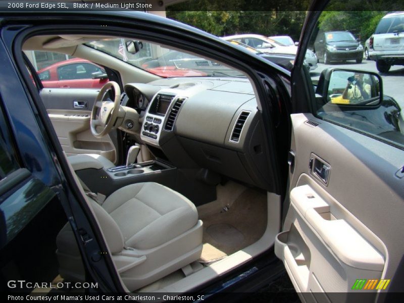 Black / Medium Light Stone 2008 Ford Edge SEL
