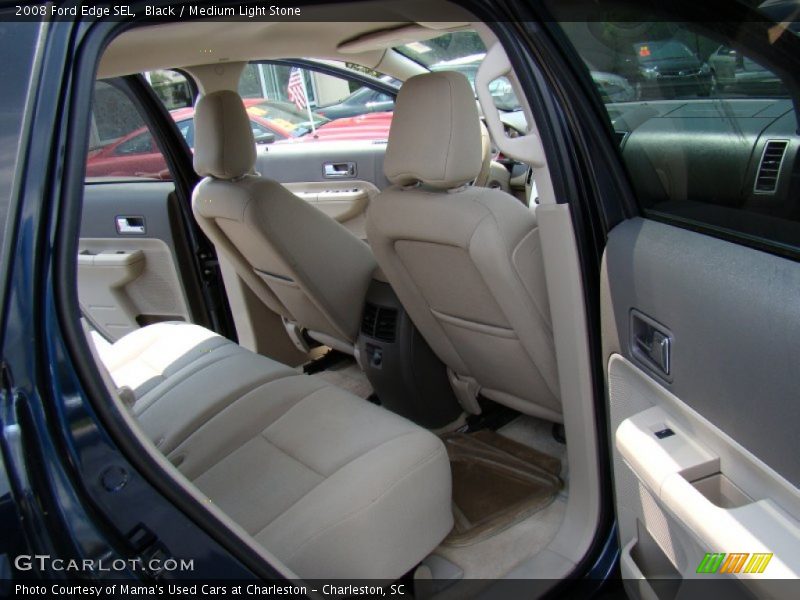 Black / Medium Light Stone 2008 Ford Edge SEL