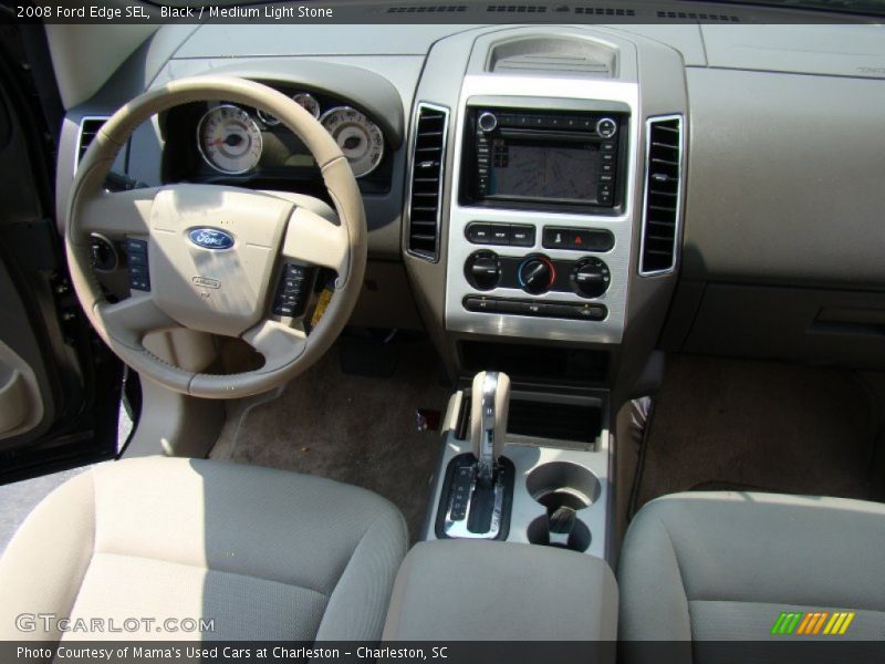 Black / Medium Light Stone 2008 Ford Edge SEL