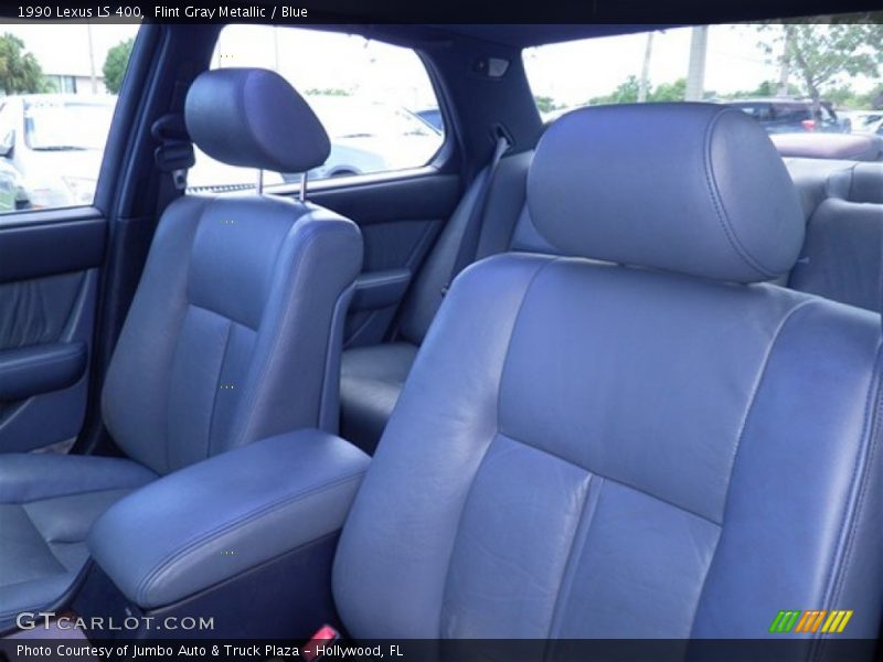 Flint Gray Metallic / Blue 1990 Lexus LS 400