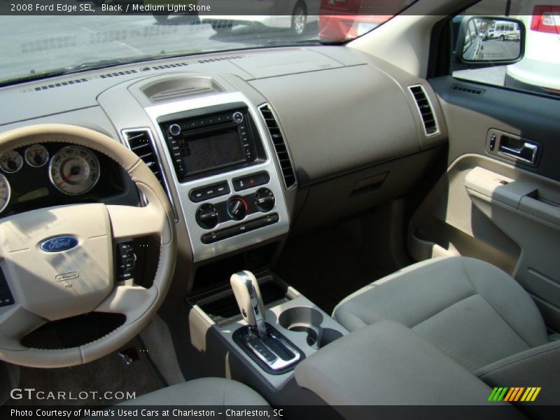 Black / Medium Light Stone 2008 Ford Edge SEL
