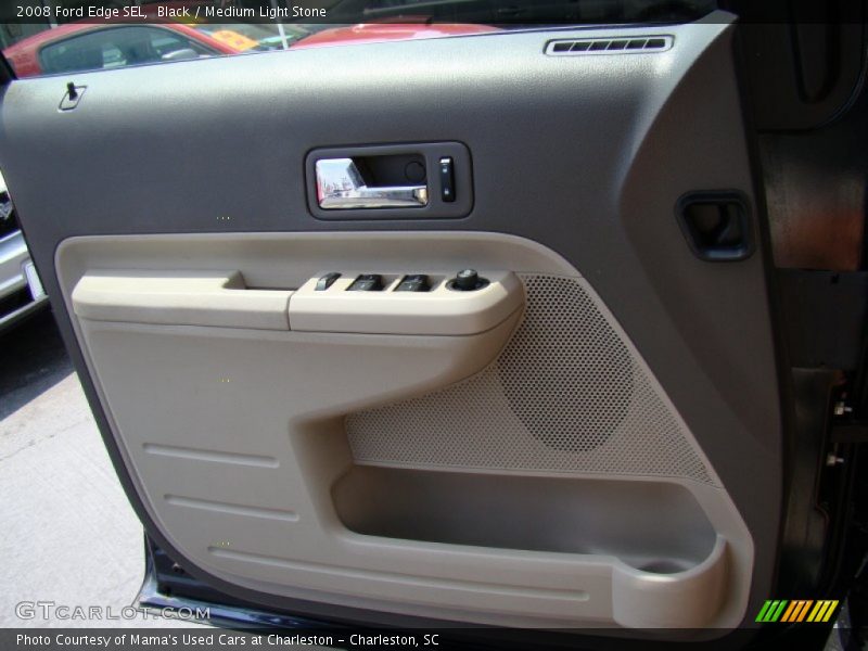 Black / Medium Light Stone 2008 Ford Edge SEL