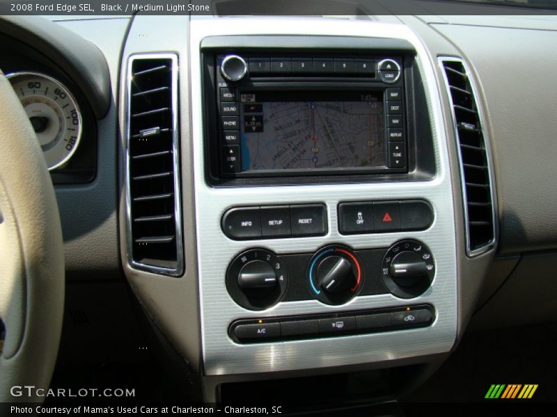 Black / Medium Light Stone 2008 Ford Edge SEL