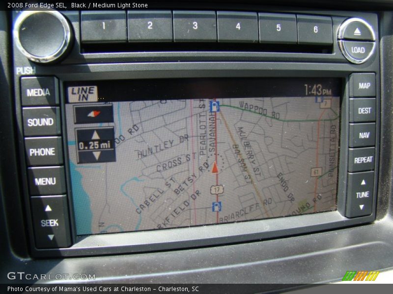 Black / Medium Light Stone 2008 Ford Edge SEL