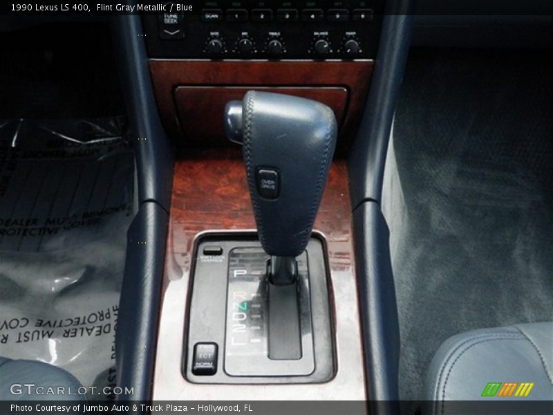 Flint Gray Metallic / Blue 1990 Lexus LS 400