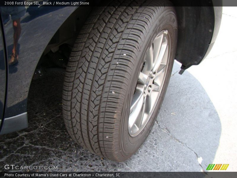 Black / Medium Light Stone 2008 Ford Edge SEL
