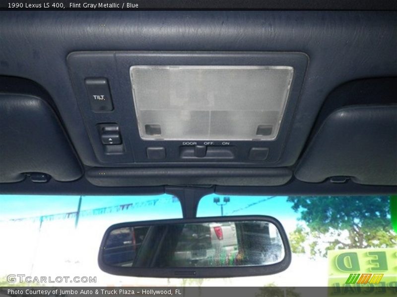 Flint Gray Metallic / Blue 1990 Lexus LS 400