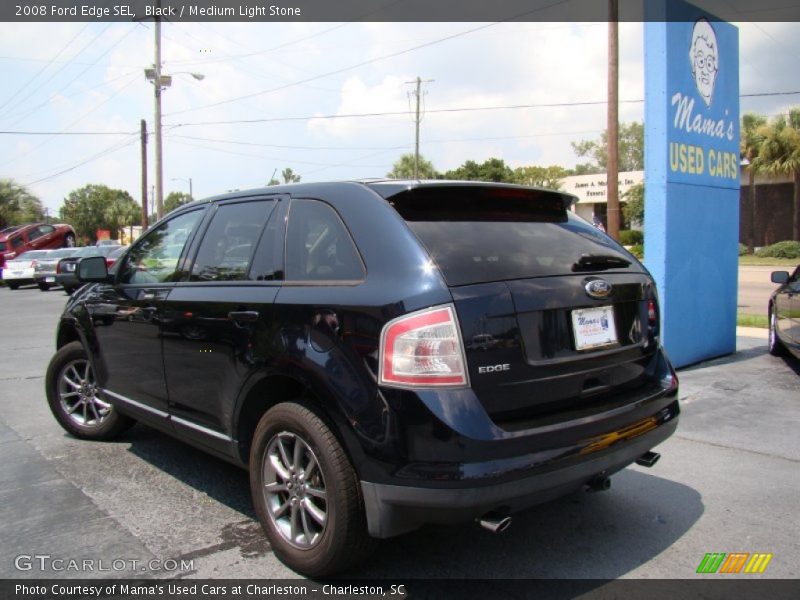 Black / Medium Light Stone 2008 Ford Edge SEL