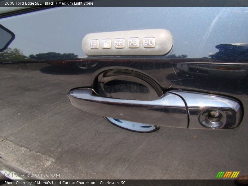 Black / Medium Light Stone 2008 Ford Edge SEL