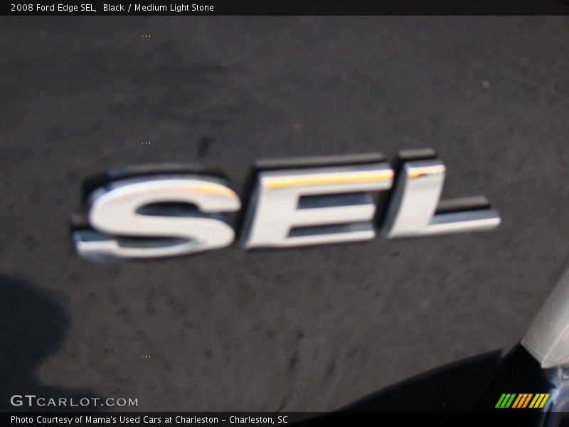 Black / Medium Light Stone 2008 Ford Edge SEL