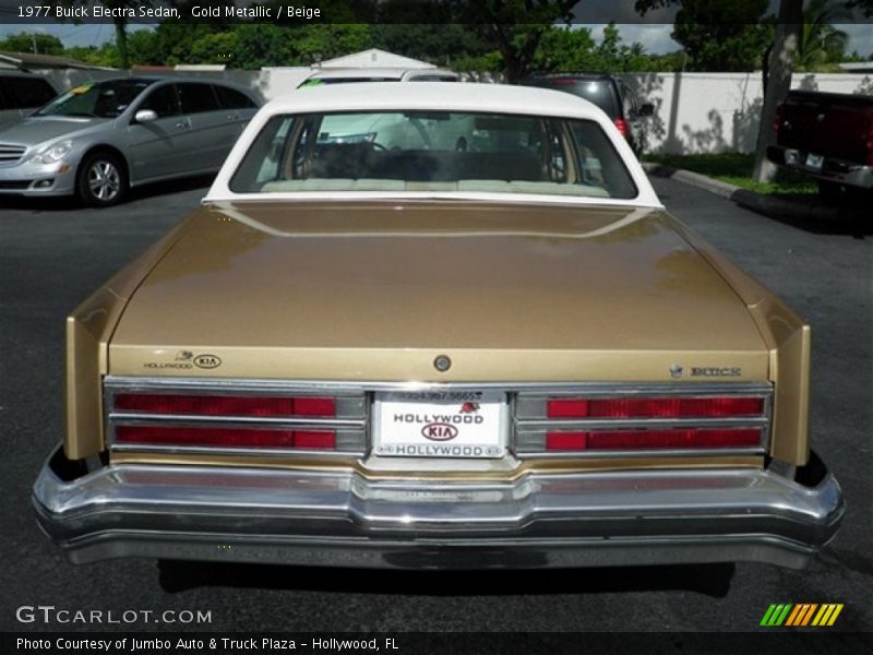 Gold Metallic / Beige 1977 Buick Electra Sedan
