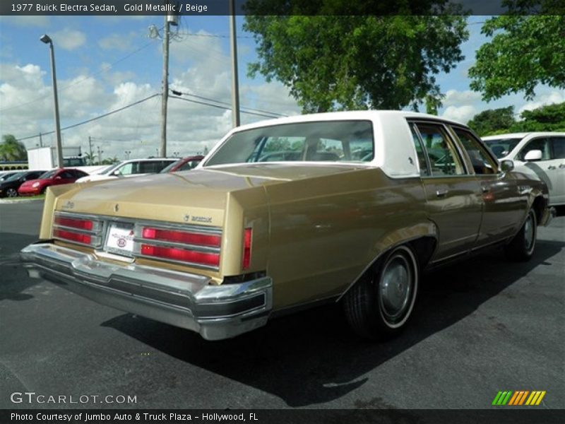 Gold Metallic / Beige 1977 Buick Electra Sedan