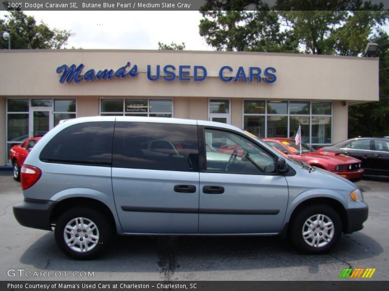 Butane Blue Pearl / Medium Slate Gray 2005 Dodge Caravan SE