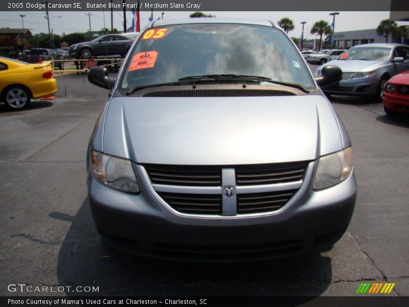 Butane Blue Pearl / Medium Slate Gray 2005 Dodge Caravan SE