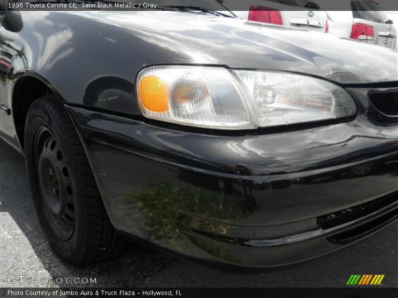 Satin Black Metallic / Gray 1998 Toyota Corolla CE