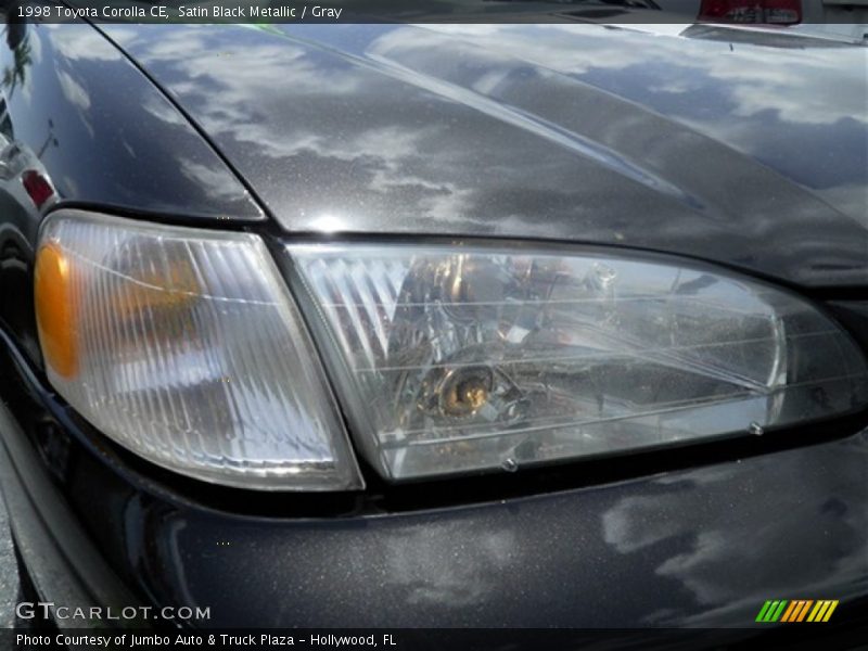 Satin Black Metallic / Gray 1998 Toyota Corolla CE