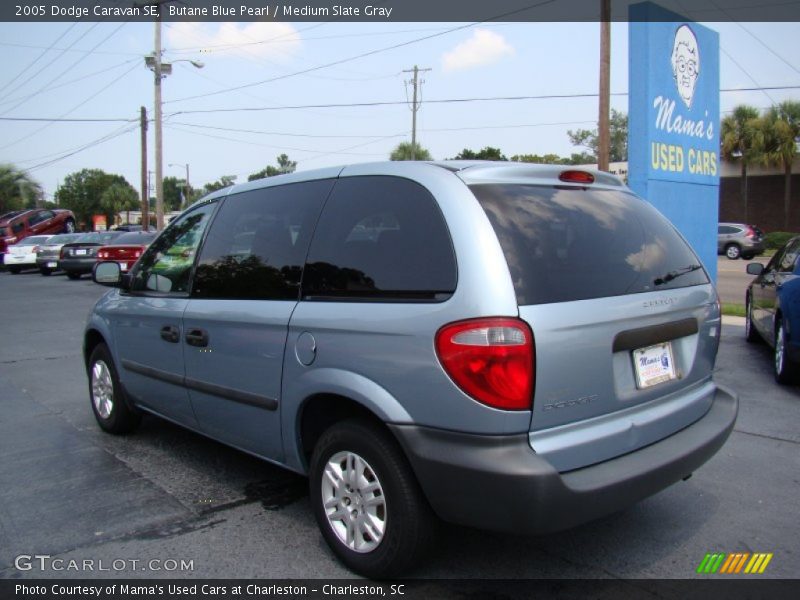Butane Blue Pearl / Medium Slate Gray 2005 Dodge Caravan SE