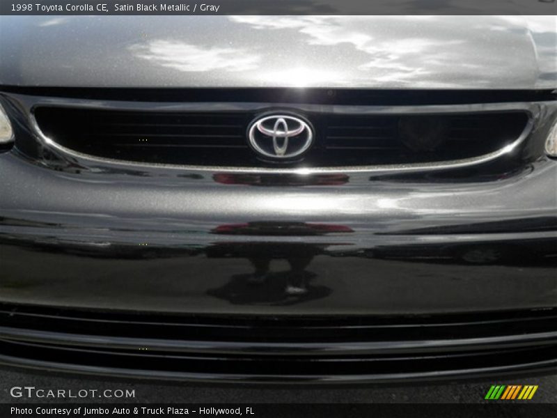 Satin Black Metallic / Gray 1998 Toyota Corolla CE