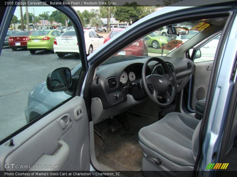 Butane Blue Pearl / Medium Slate Gray 2005 Dodge Caravan SE