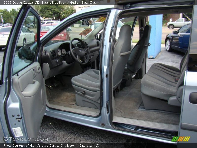 Butane Blue Pearl / Medium Slate Gray 2005 Dodge Caravan SE
