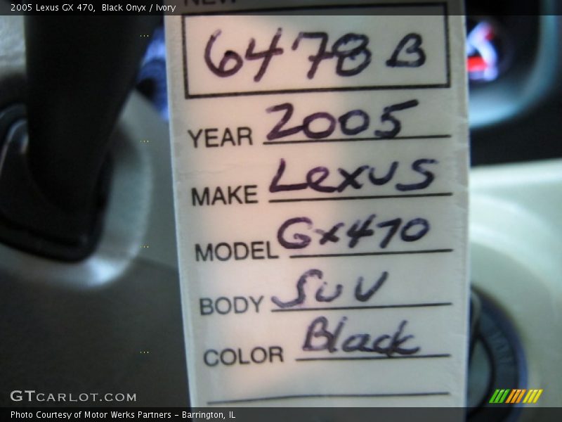 Black Onyx / Ivory 2005 Lexus GX 470