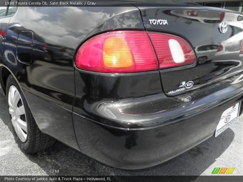 Satin Black Metallic / Gray 1998 Toyota Corolla CE