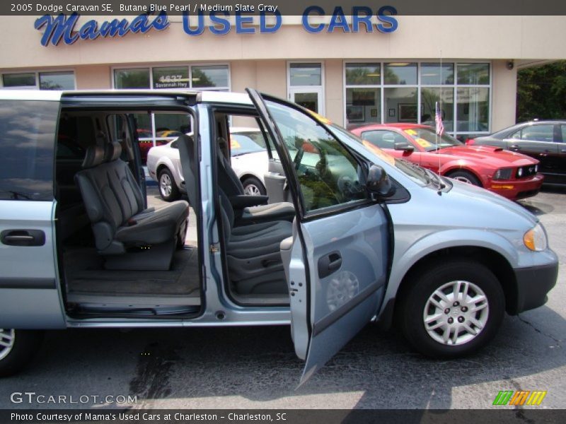 Butane Blue Pearl / Medium Slate Gray 2005 Dodge Caravan SE