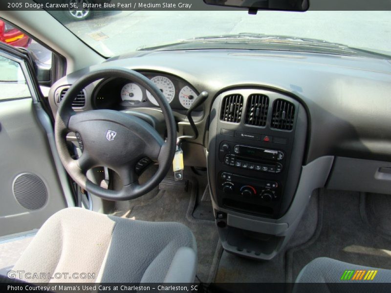 Butane Blue Pearl / Medium Slate Gray 2005 Dodge Caravan SE