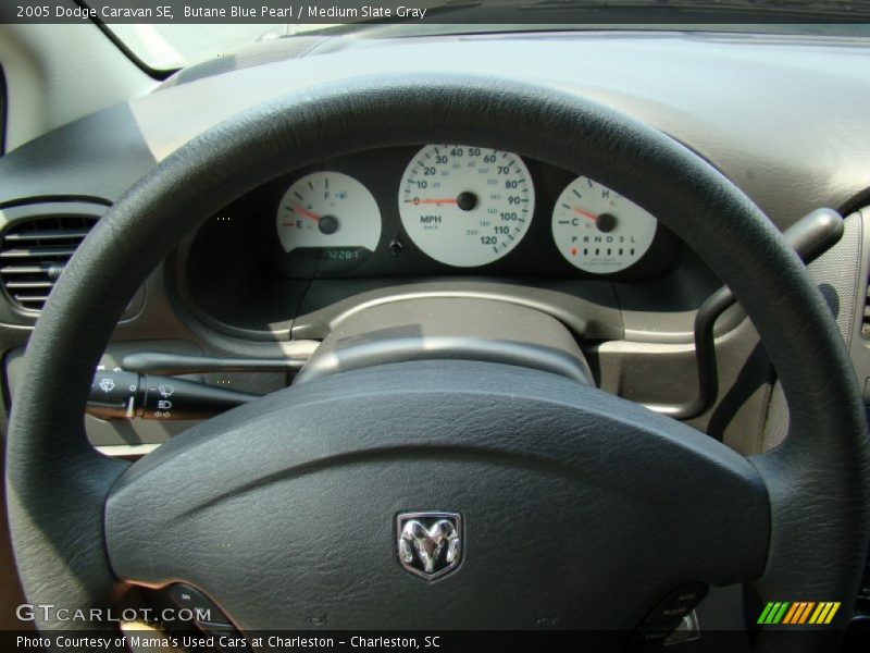 Butane Blue Pearl / Medium Slate Gray 2005 Dodge Caravan SE