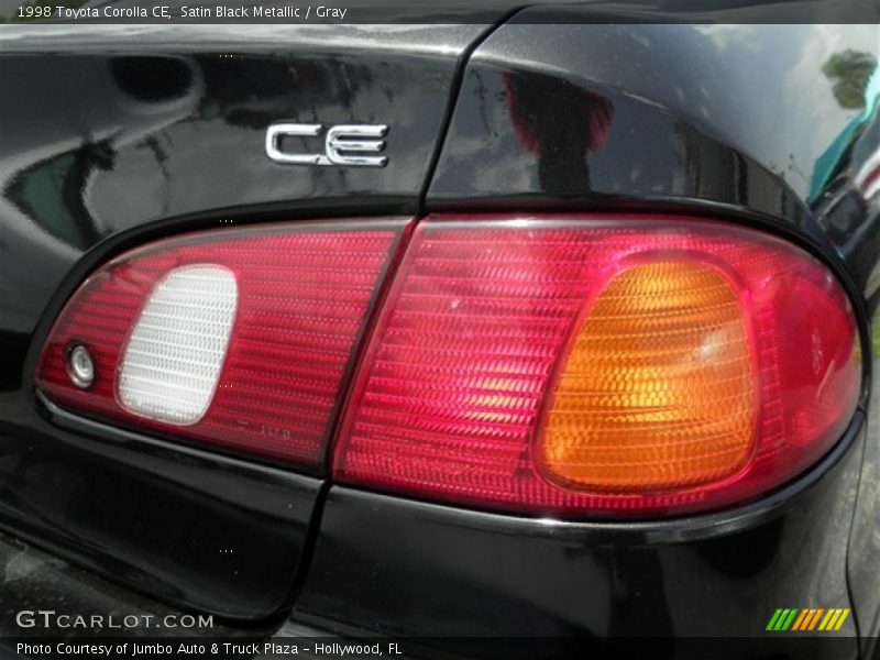 Satin Black Metallic / Gray 1998 Toyota Corolla CE