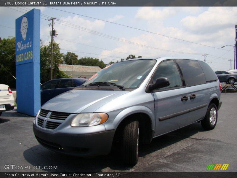 Butane Blue Pearl / Medium Slate Gray 2005 Dodge Caravan SE