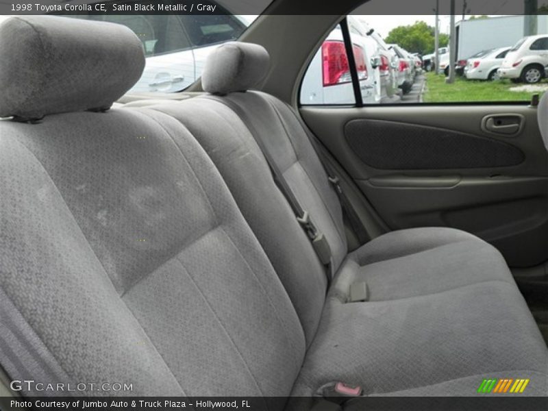 Satin Black Metallic / Gray 1998 Toyota Corolla CE