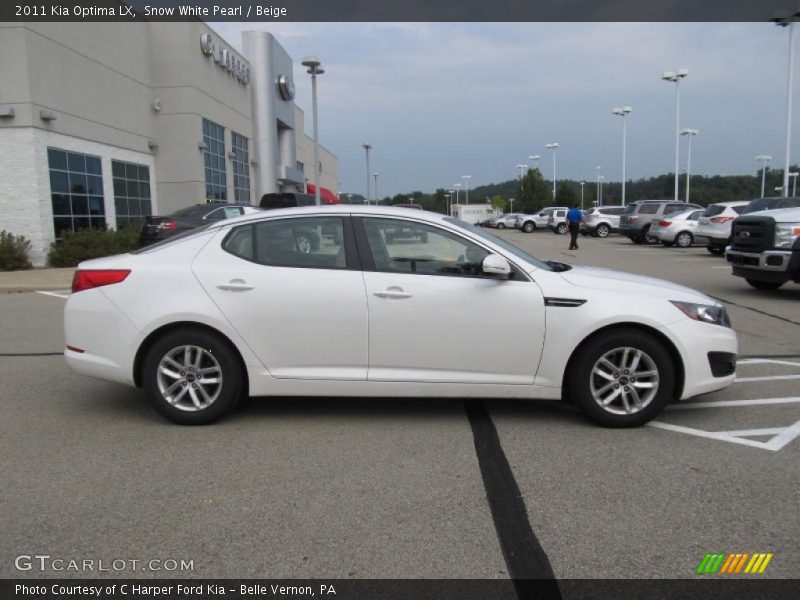 Snow White Pearl / Beige 2011 Kia Optima LX