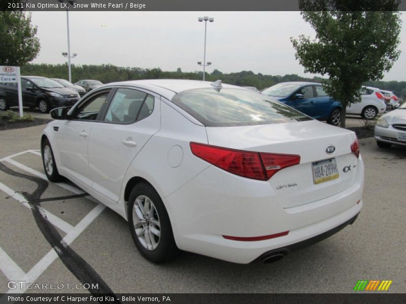 Snow White Pearl / Beige 2011 Kia Optima LX