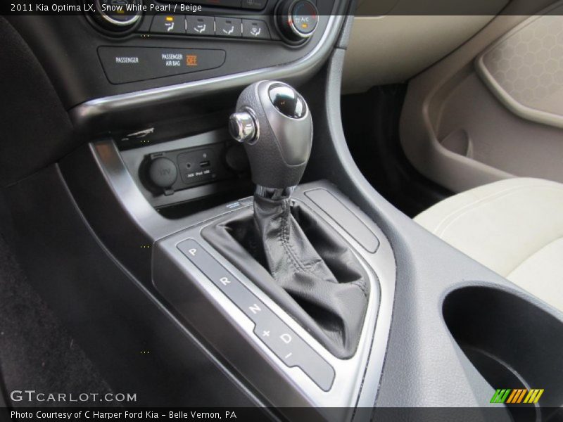 Snow White Pearl / Beige 2011 Kia Optima LX