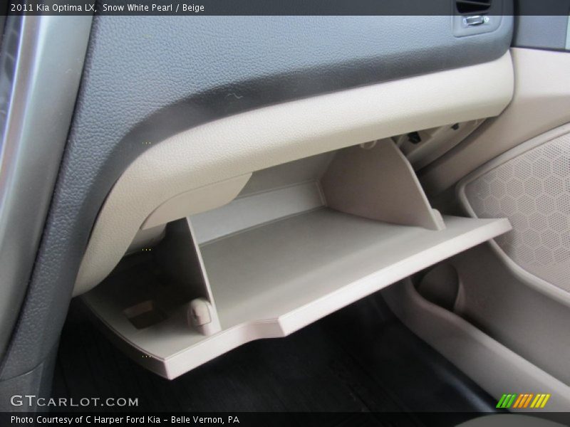 Snow White Pearl / Beige 2011 Kia Optima LX