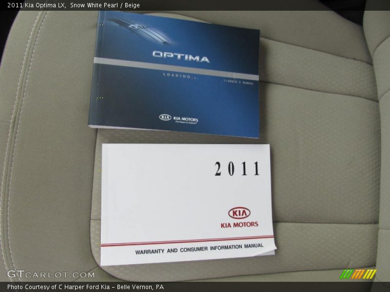 Snow White Pearl / Beige 2011 Kia Optima LX
