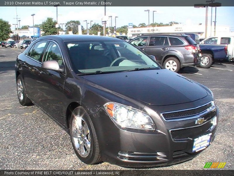 Taupe Gray Metallic / Ebony 2010 Chevrolet Malibu LT Sedan