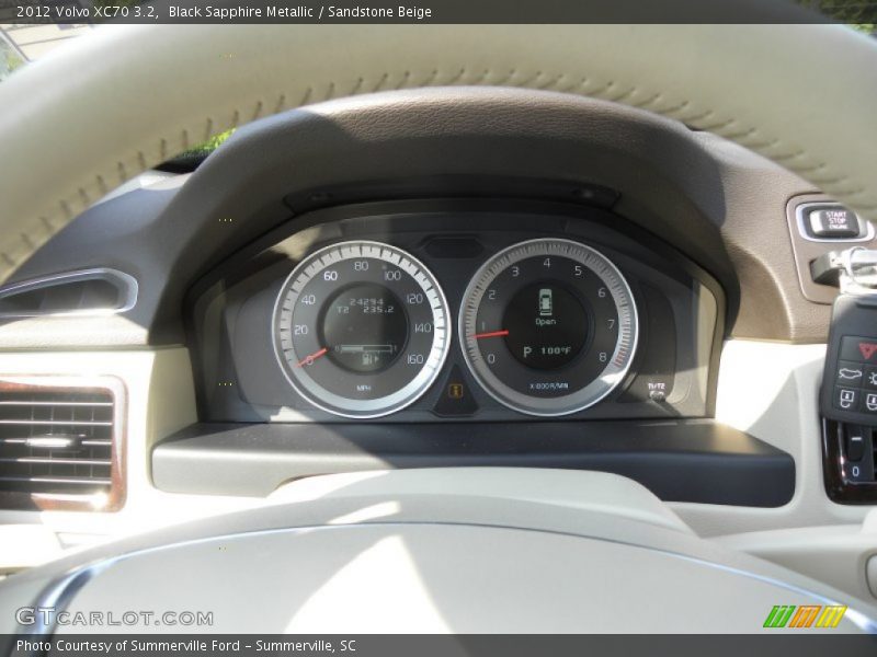 Black Sapphire Metallic / Sandstone Beige 2012 Volvo XC70 3.2