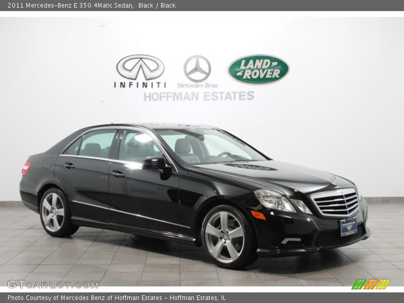 Black / Black 2011 Mercedes-Benz E 350 4Matic Sedan