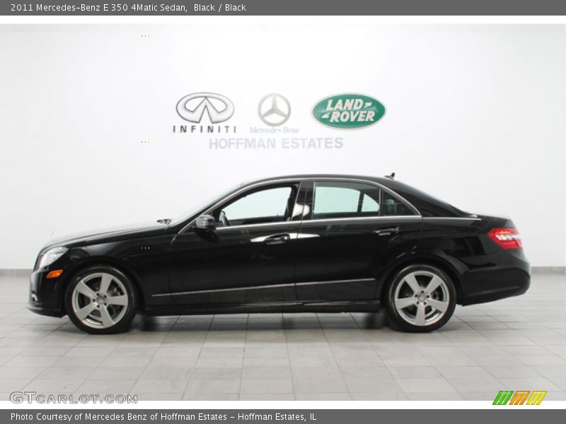 Black / Black 2011 Mercedes-Benz E 350 4Matic Sedan