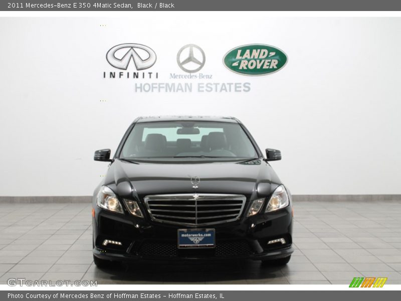 Black / Black 2011 Mercedes-Benz E 350 4Matic Sedan